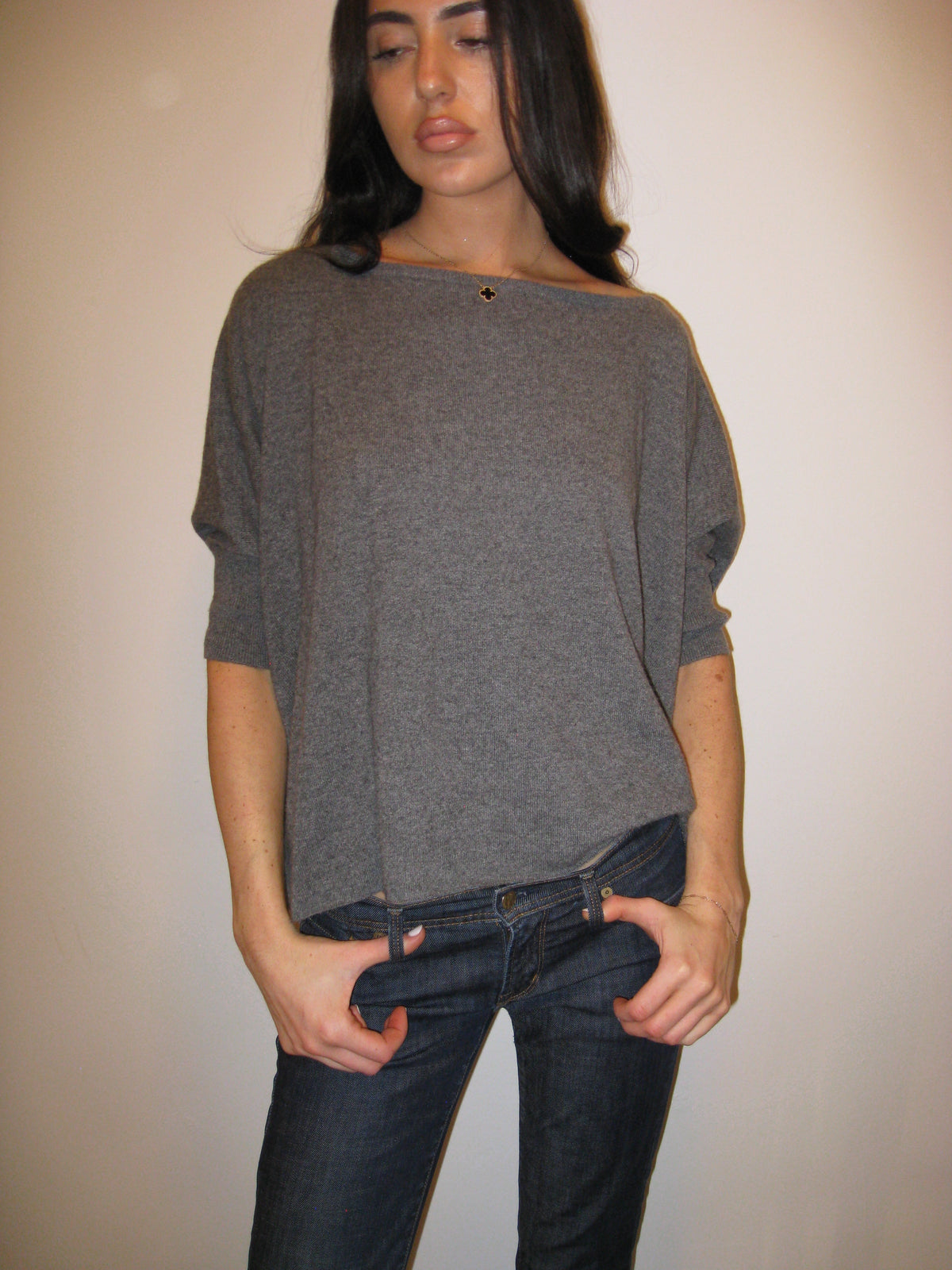 Grey Vince Poncho