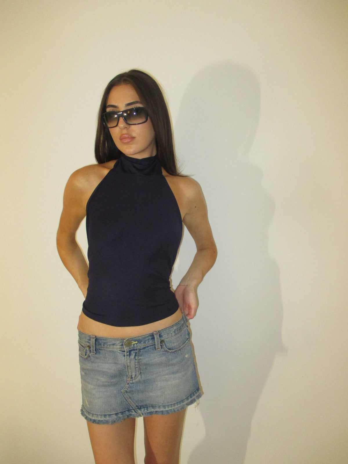 Midnight High Neck Top