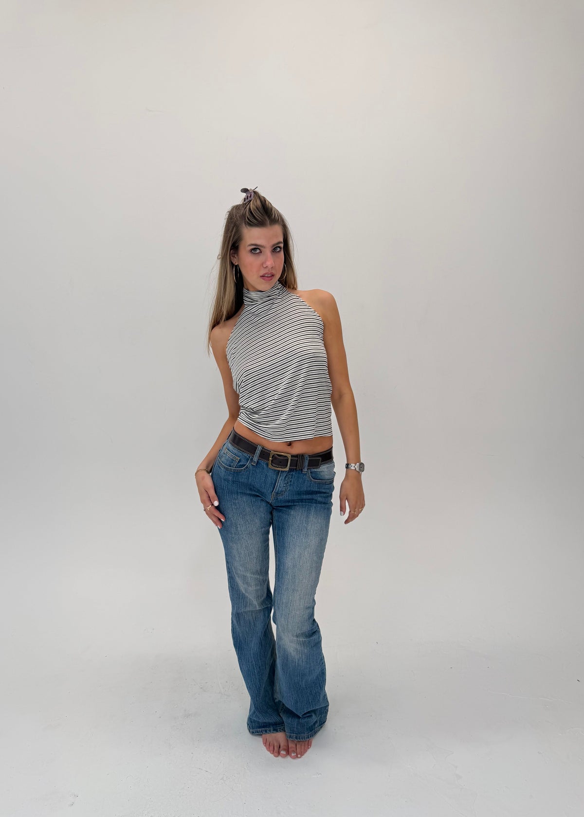 Downtown Lines High Neck Top