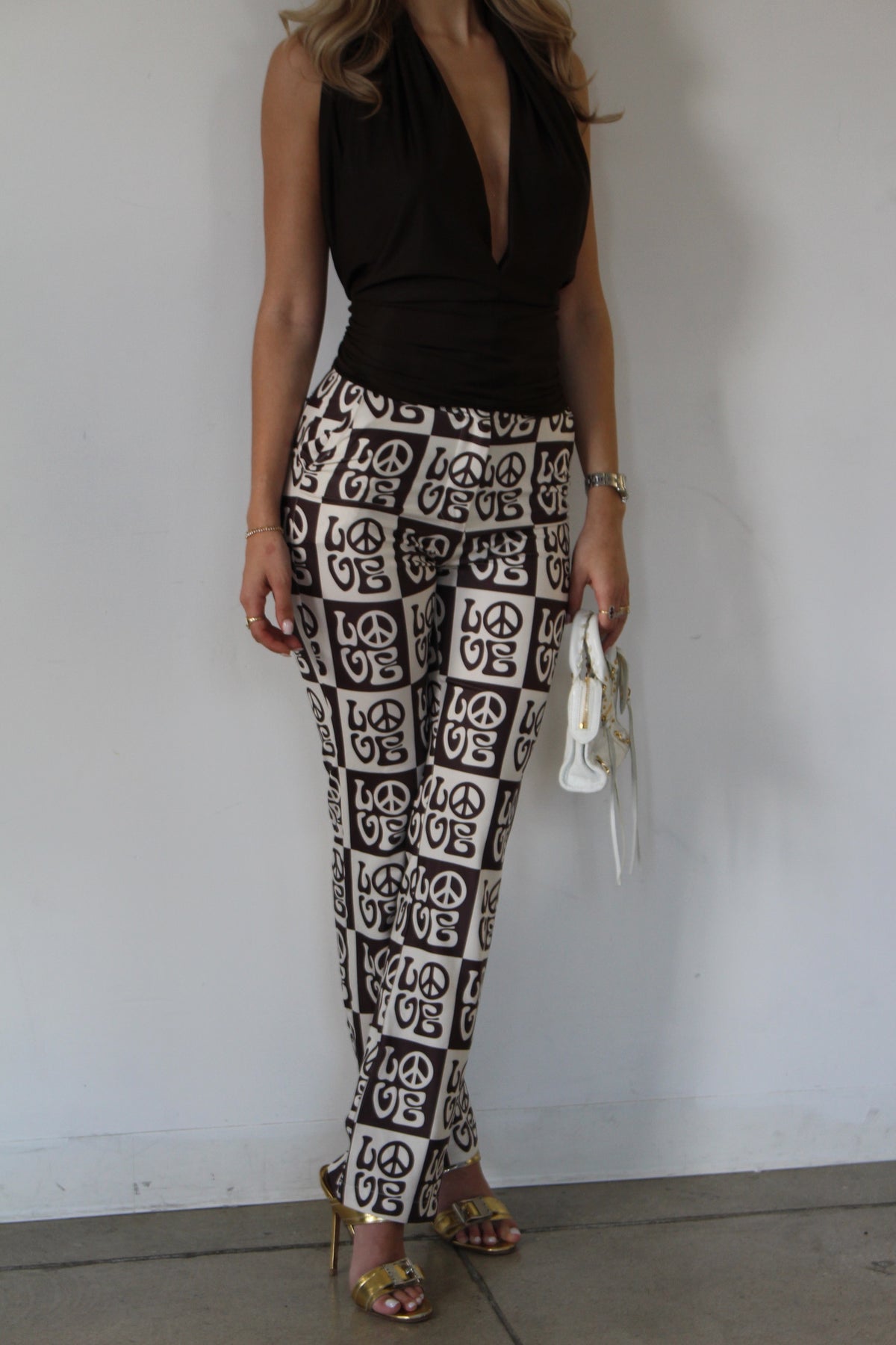 Chocolate Brown Multi Top