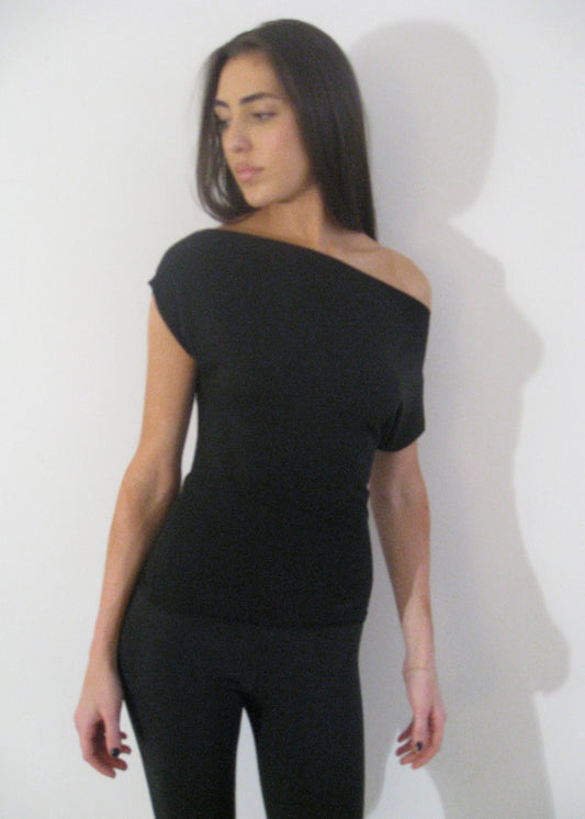 Midnight Off Shoulder Top