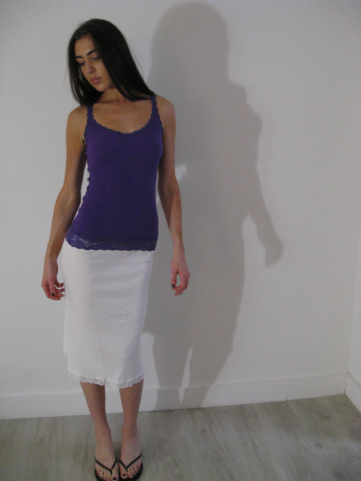 Purple Lace Trim Cami
