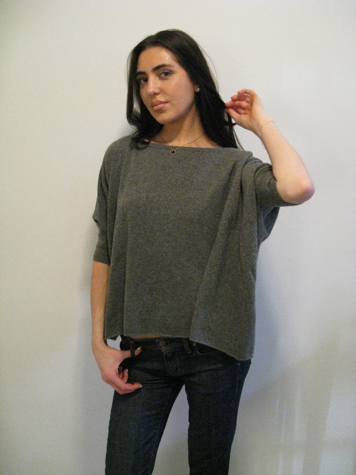 Grey Vince Poncho