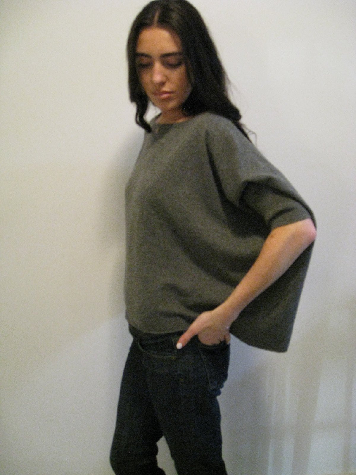 Grey Vince Poncho