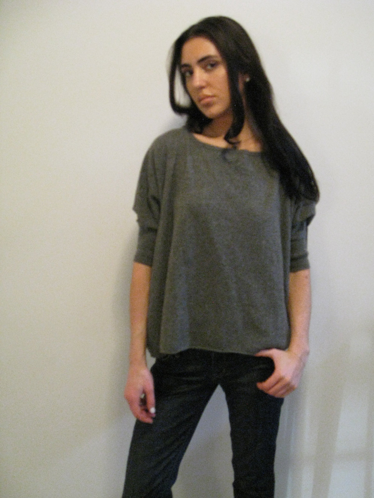 Grey Vince Poncho