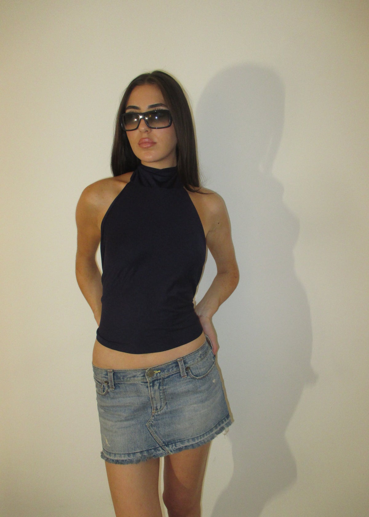 Midnight High Neck Top