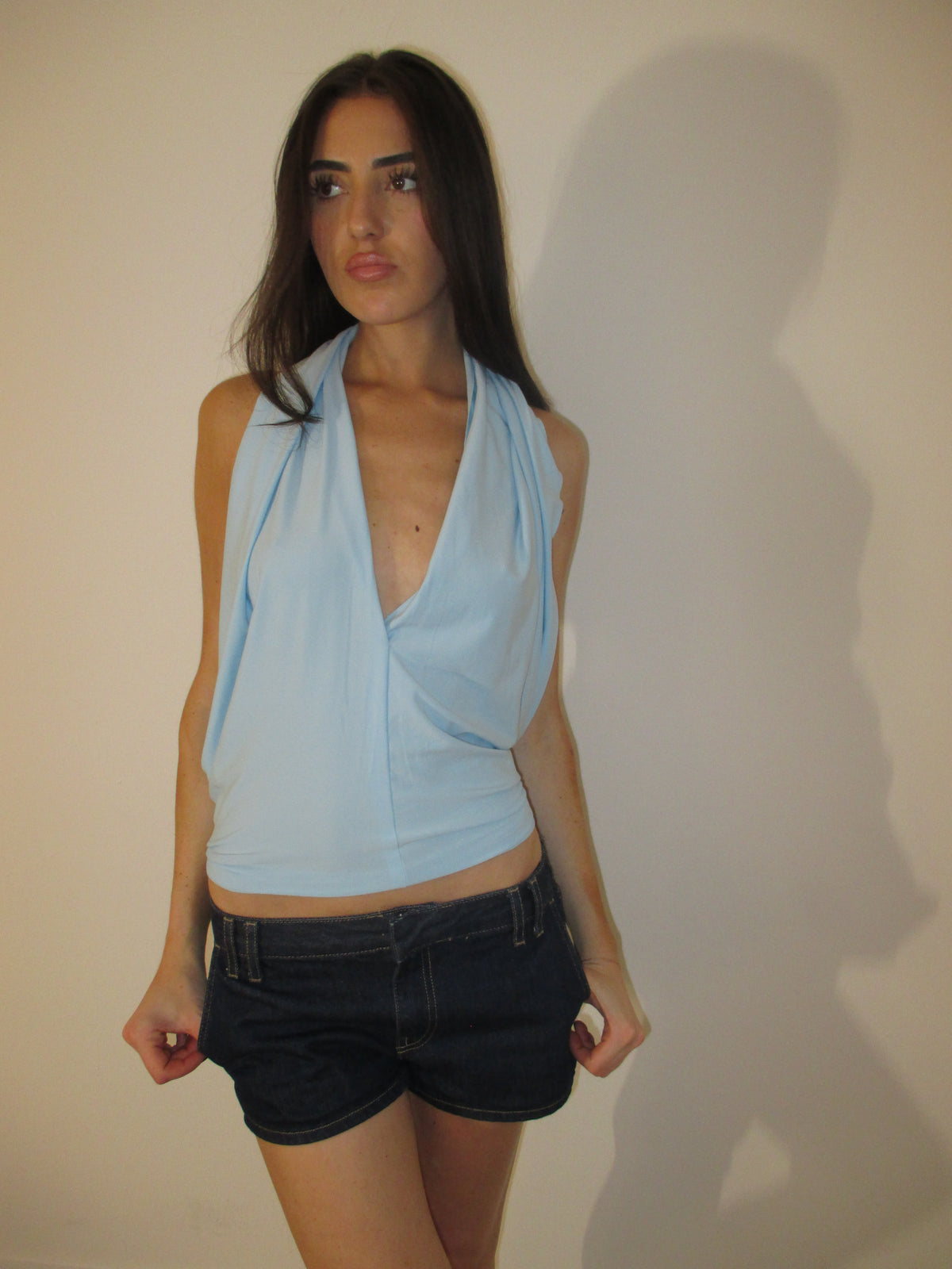 Baby Blue Multi Top