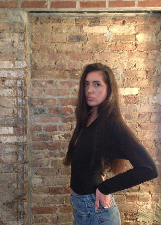 Midnight Soft Plunge Top