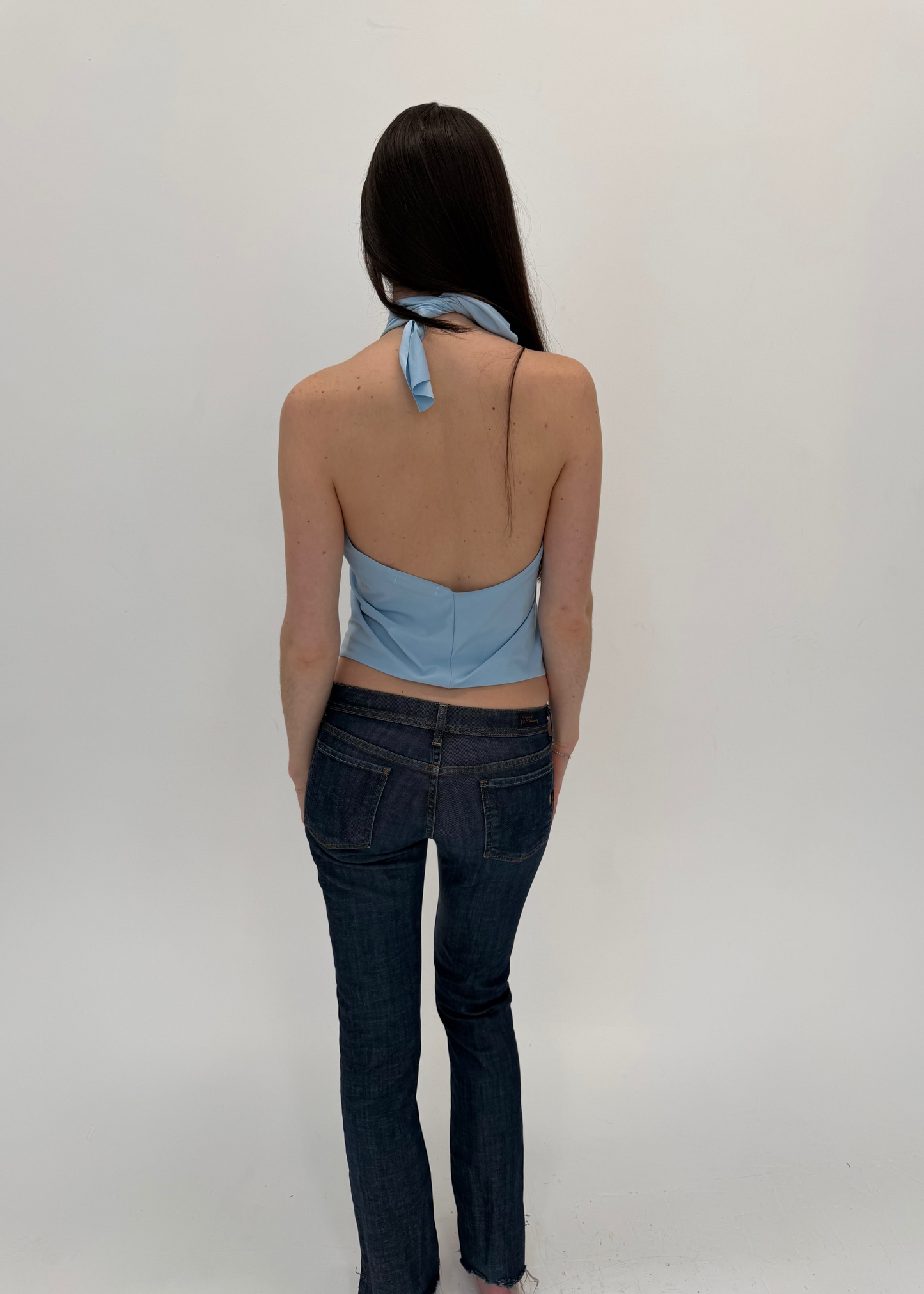 Baby Blue High Neck Top