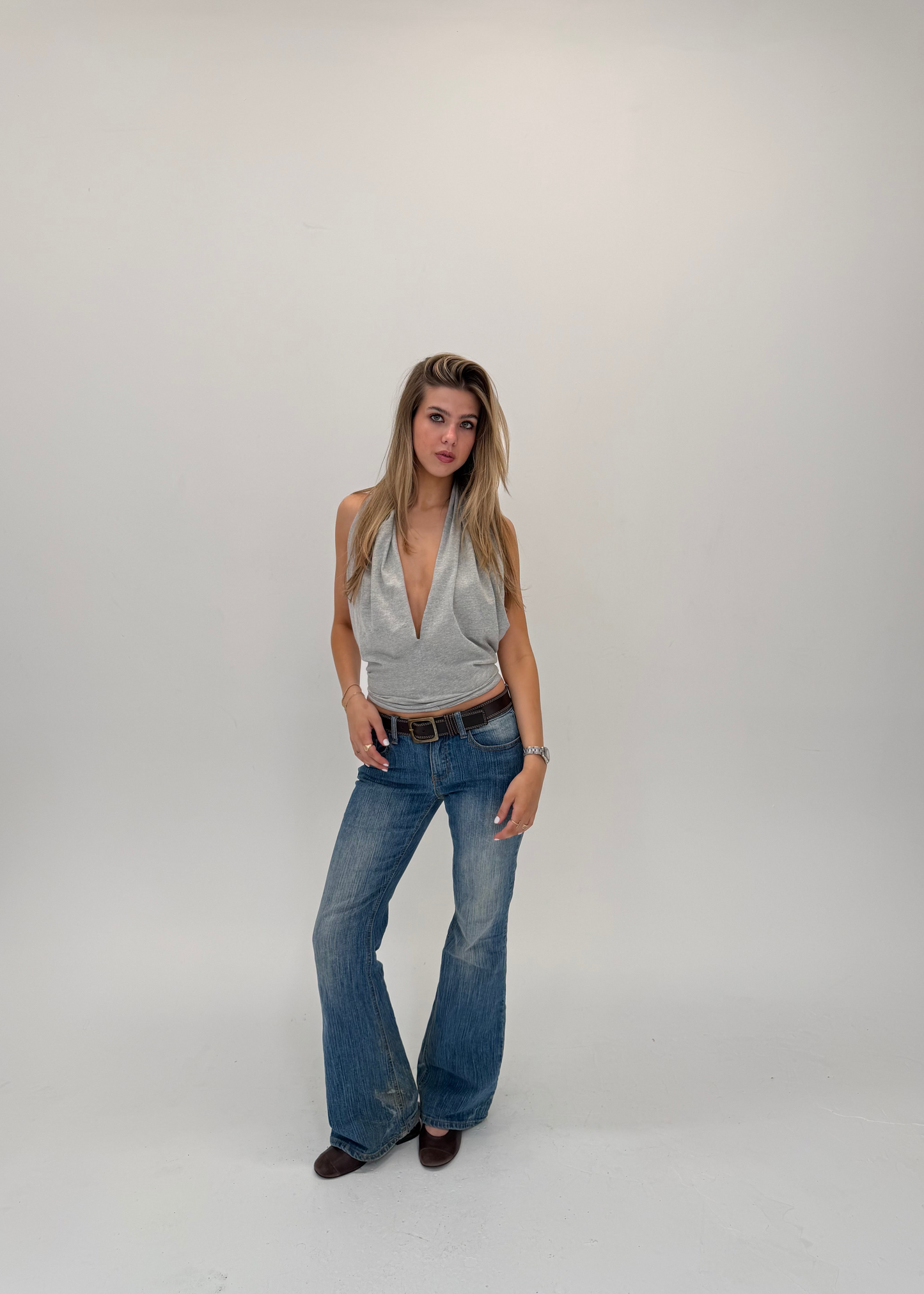Grey Multi Top