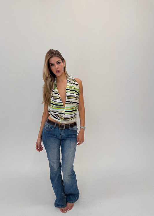 Crazy Stripe Multi Top