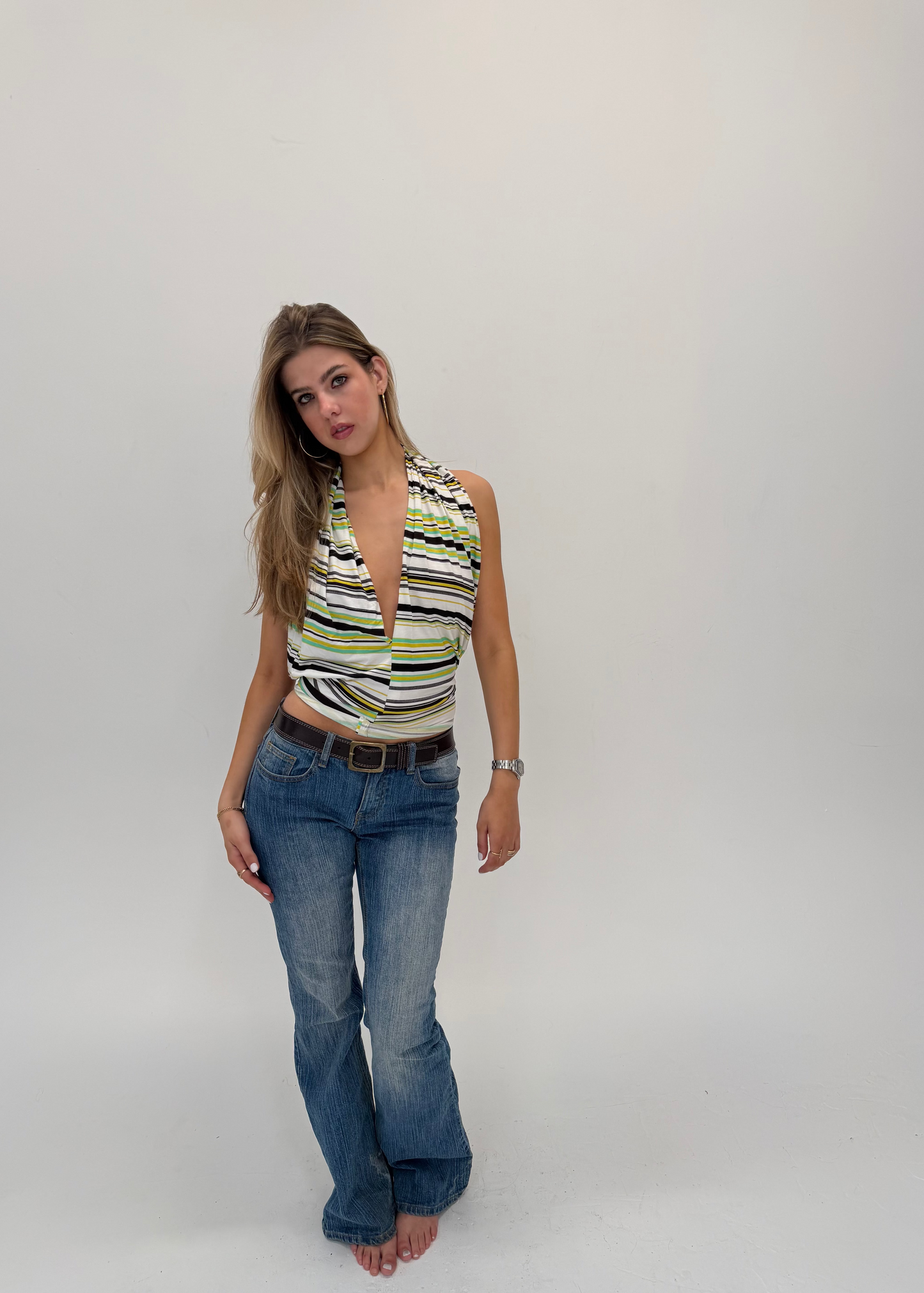 Crazy Stripe Multi Top