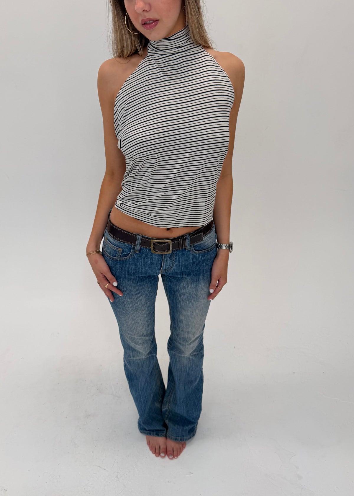 Downtown Lines High Neck Top