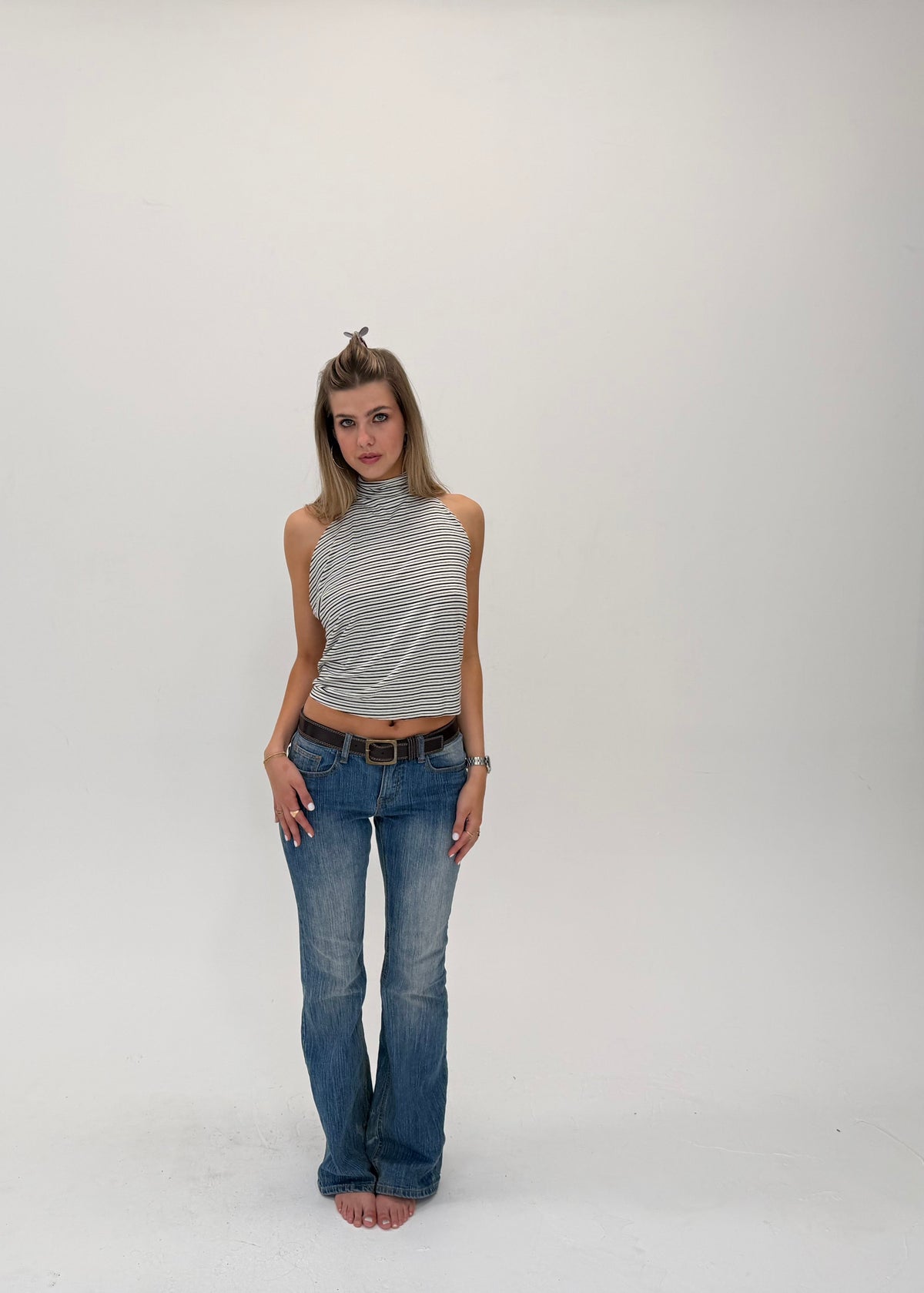 Downtown Lines High Neck Top
