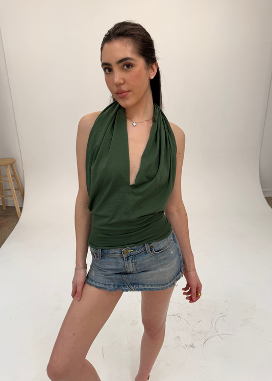 Forest Green Multi Top