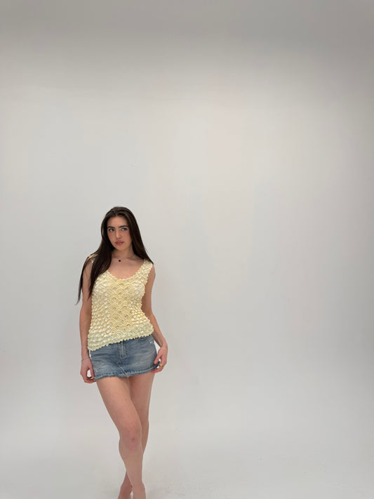Cream Bubble Tank