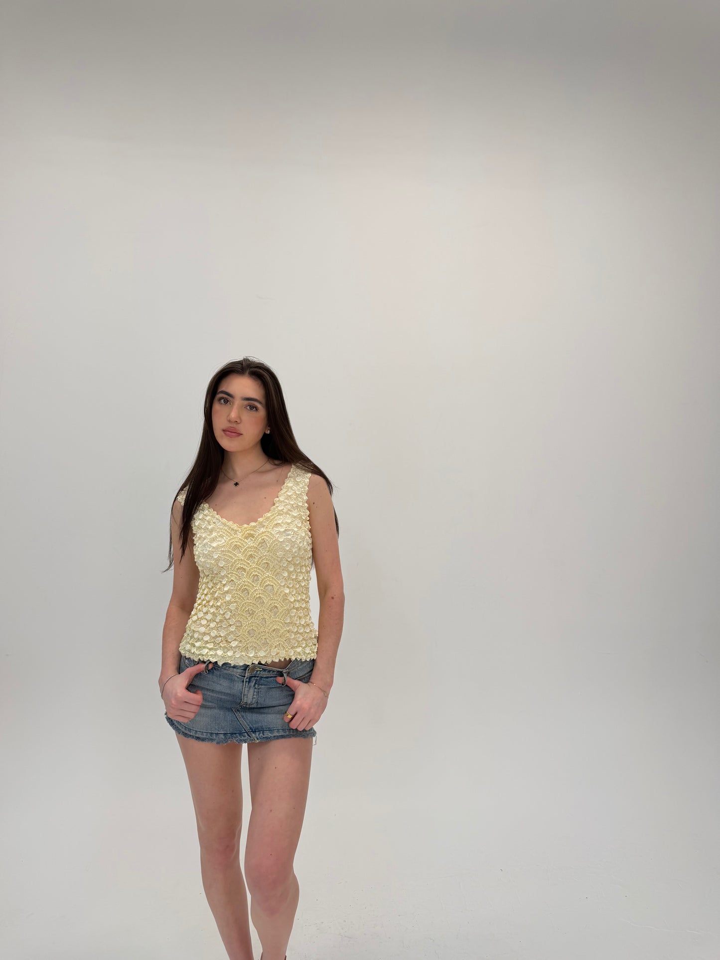Cream Bubble Tank