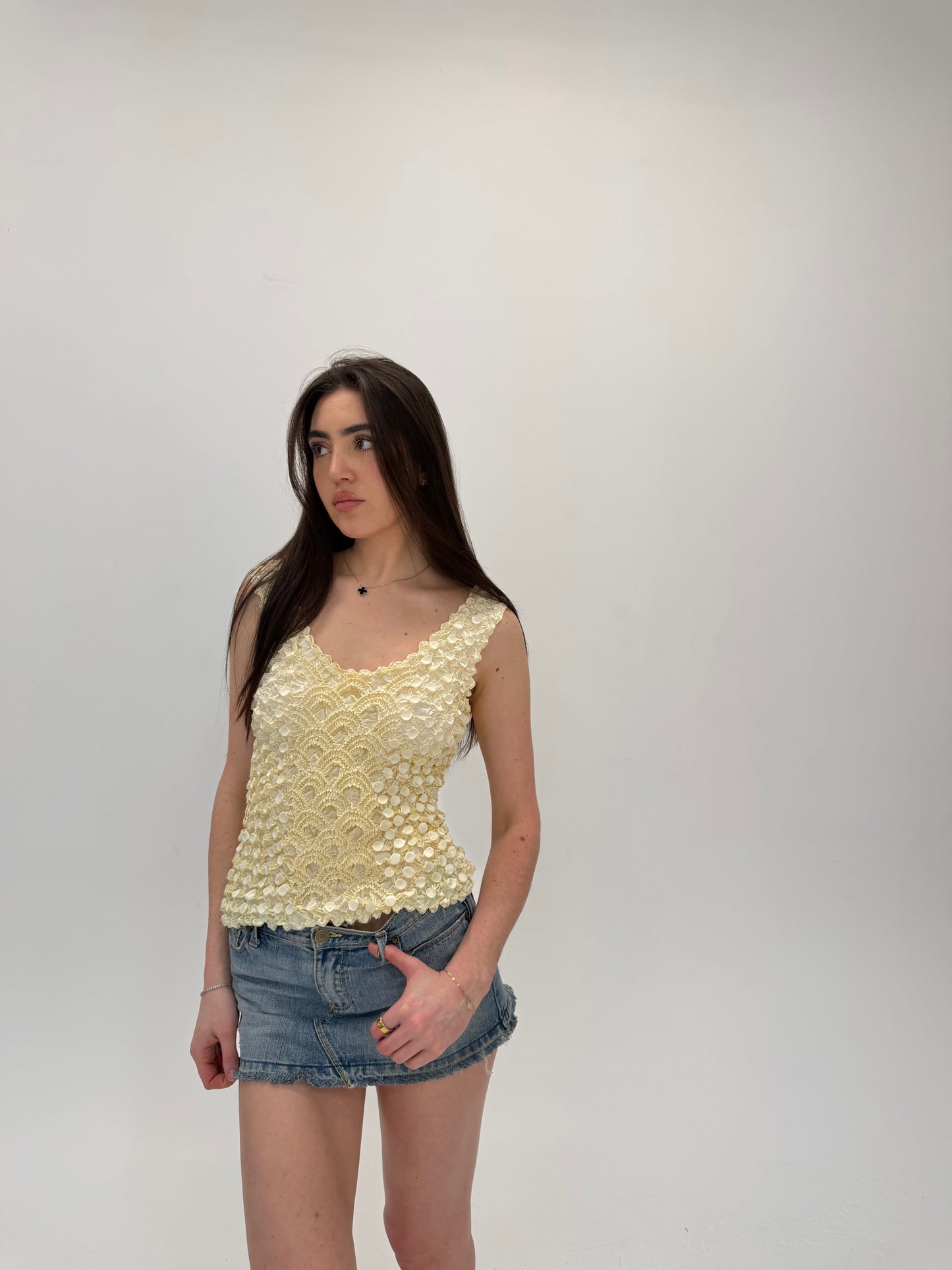 Cream Bubble Tank
