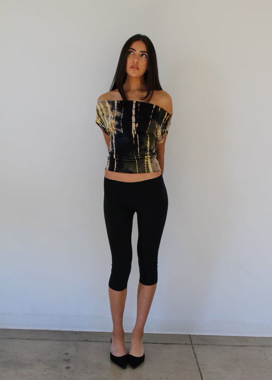 Jade Dye Off Shoulder Top