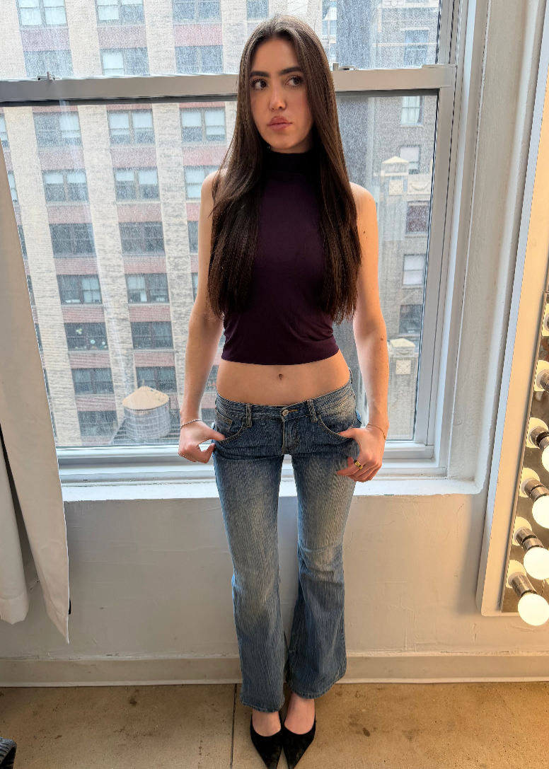 Plum High Neck Top